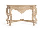 Giner y Colomer Consola de Madera de Mango Blanco Envejecido 76x120x42 cm
